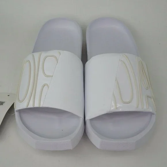 Women's Sandals Nike Jordan NOLA Slide Slippers Slides White - Picture 4 of 12